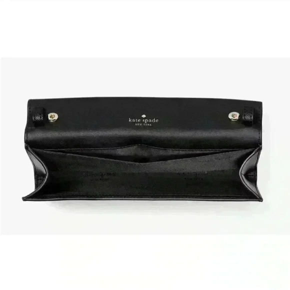 NWT Authentic Kate Spade Dana Small Flap Crossbody Black Bag - Picture 3 of 8